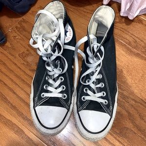 Women’s Black High Top Converse